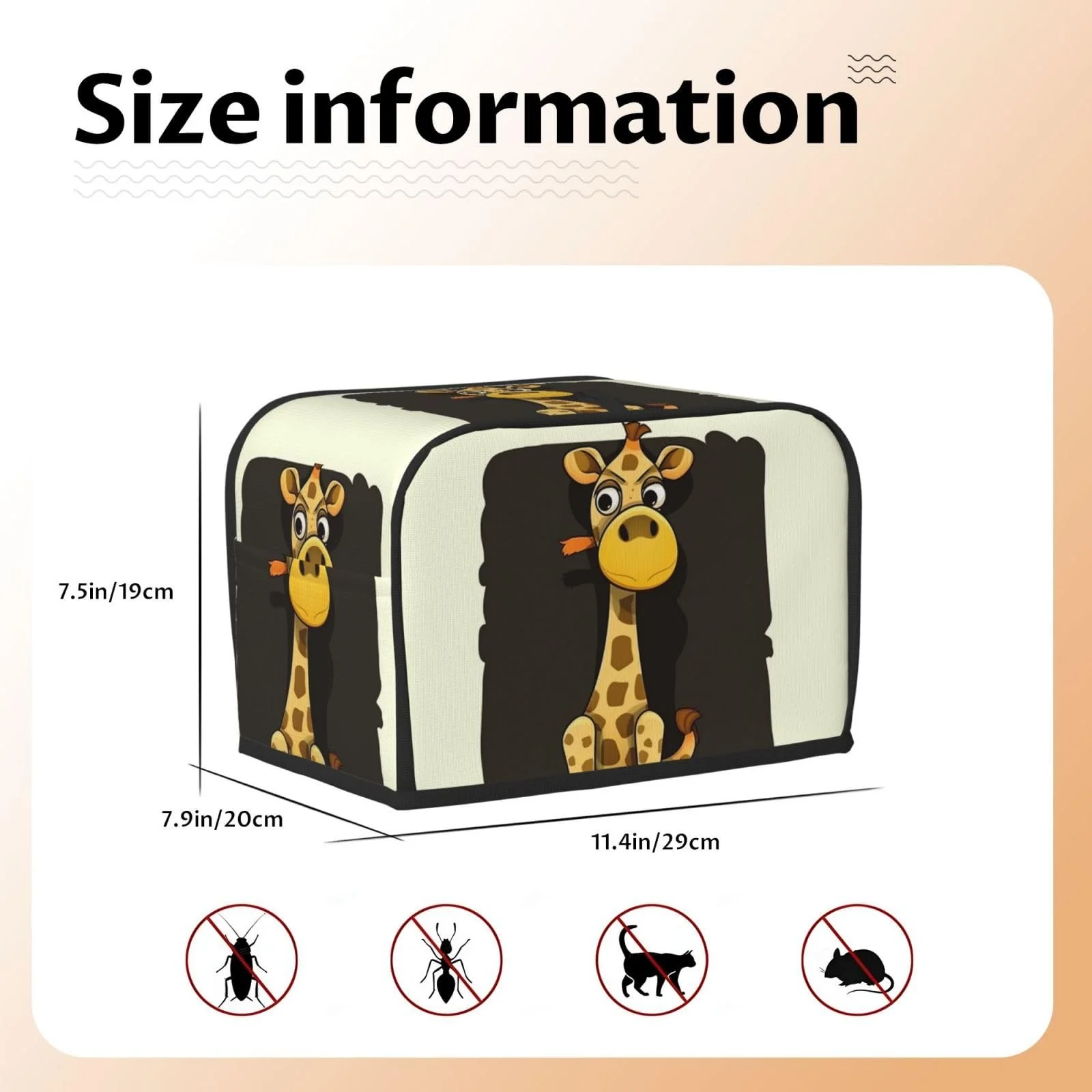 Чохол для тостера на 2 скибки з кишенями, фото №2 Чохол для тостера на 2 скибки з кишенями, фото №2