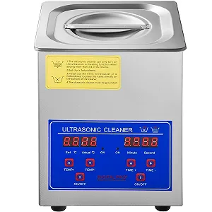 Ультразвуковой очиститель Vevor Ultrasonic Cleaner TH-08A 1.3л. Silver synthetic.ua - Фото 1
