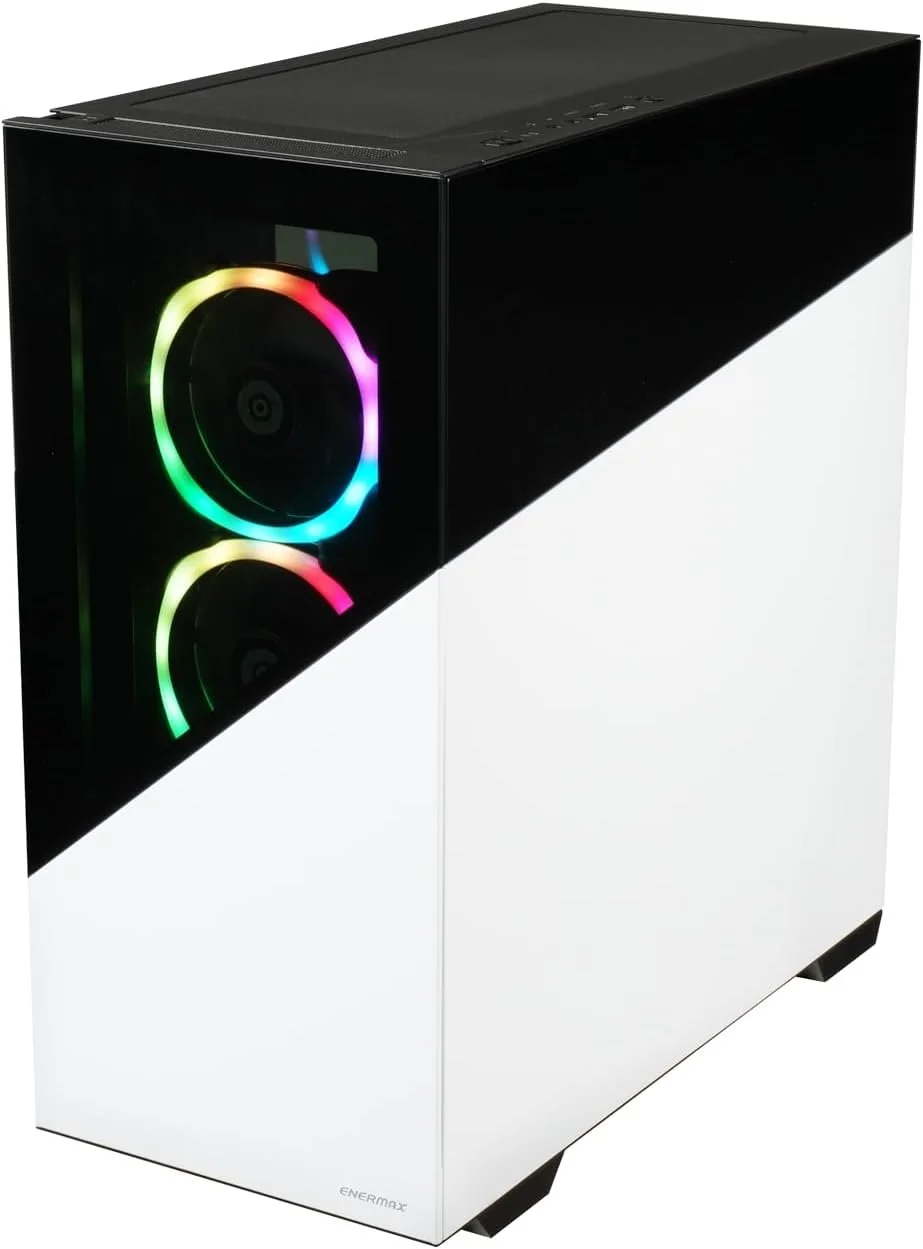 Игровой корпус для ПК Enermax ENERMAXK8 / ARGB / Черно-белый, фото №3