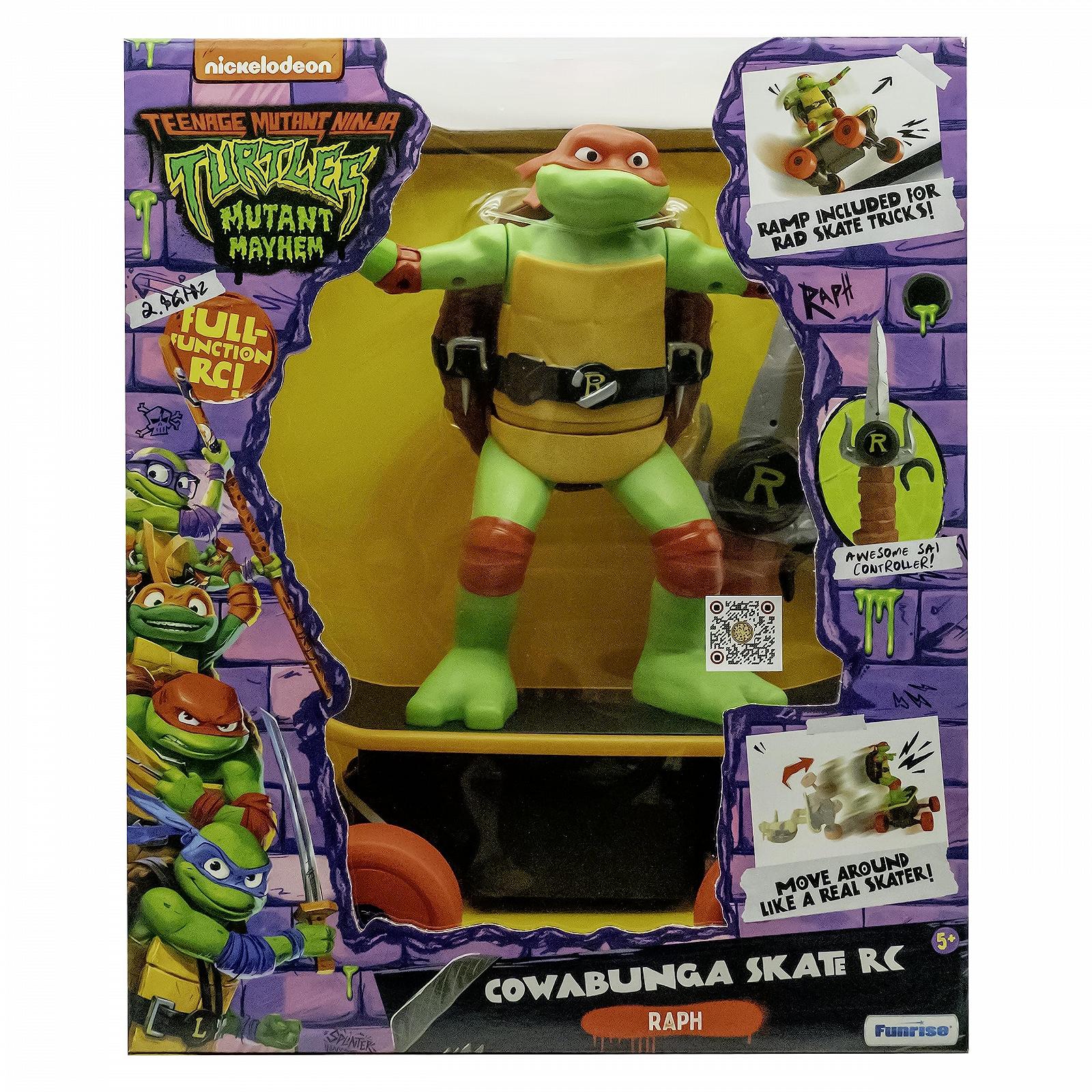 Фигурка Черепашки-ниндзя Рафаэль Mutant Mayhem TMNT Cowabunga Скейт RC, фото №9