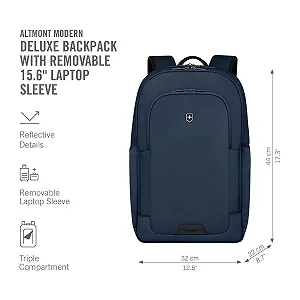 Рюкзак для ноутбука Victorinox Altmont Modern Deluxe 15.6 дюйма Темно-синій ціна на synthetic.ua - Фото 1 Рюкзак для ноутбука Victorinox Altmont Modern Deluxe 15.6 дюйма Темно-синій synthetic.ua - Фото 1