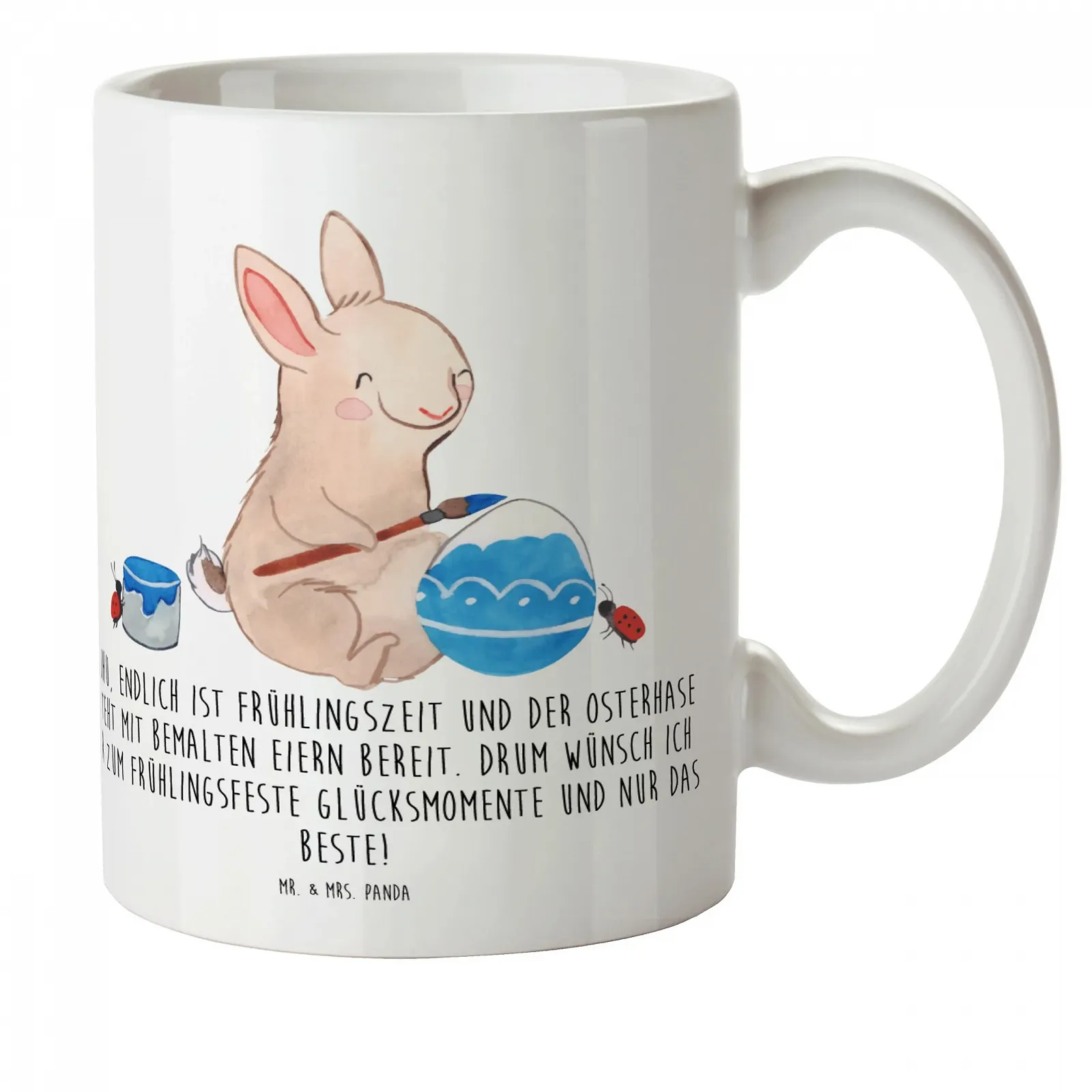 Детская кружка Mr. & Mrs. Panda Заяц Божья коровка - Весна, Пасха, фото №1