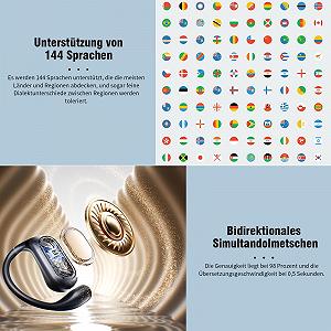 Навушники-перекладач KI 3 в 1, 164 мови ціна на synthetic.ua - Фото 1 Навушники-перекладач KI 3 в 1, 164 мови synthetic.ua - Фото 1