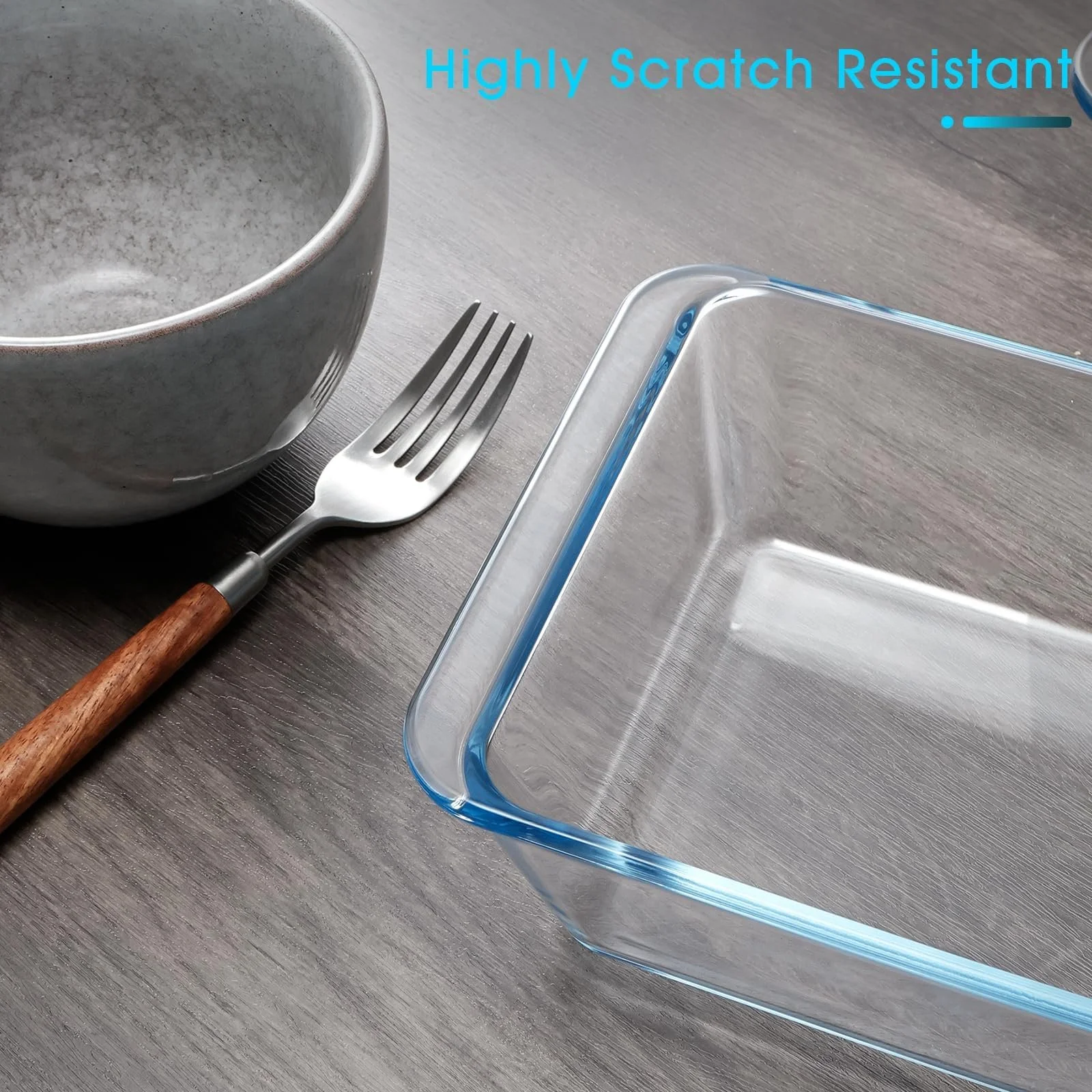 Форма для запекания NUTRIUPS Глубокая стеклянная 20 x 15 x 6 см 1.4 л, фото №5