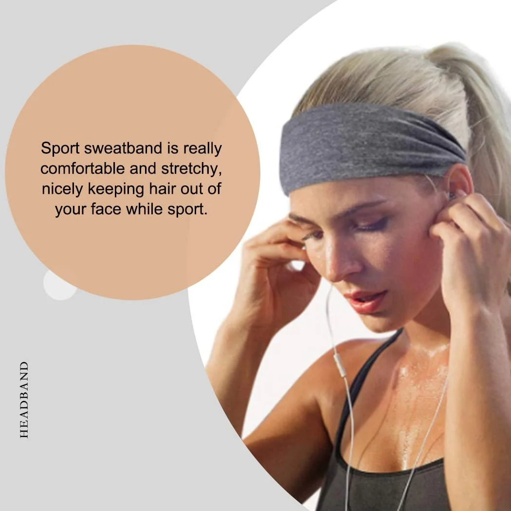 Спортивна Пов'язка в Стилі Бохо Синя Еластична, фото №3