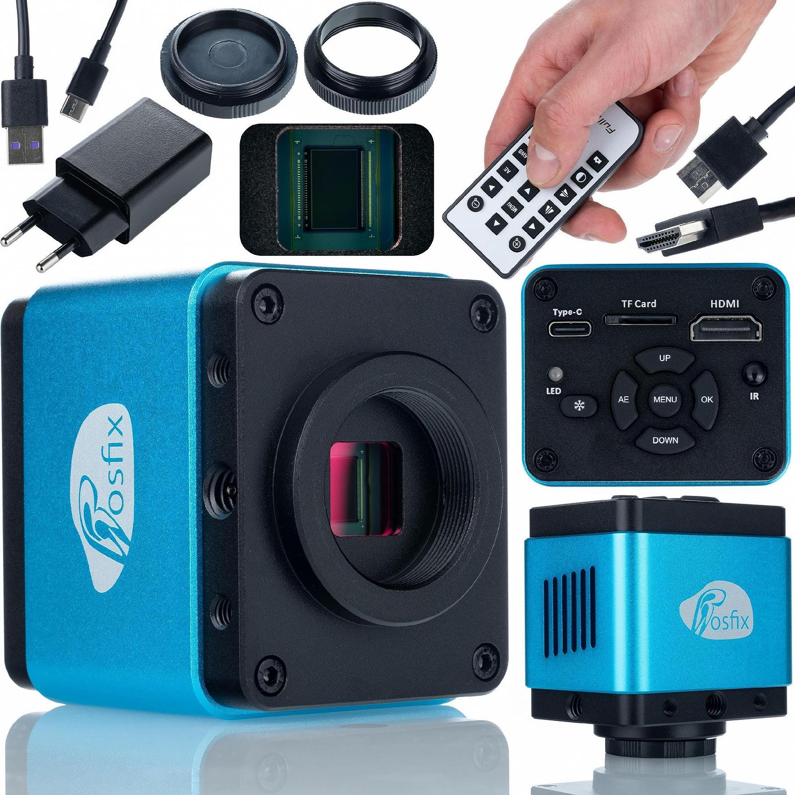 Цифровой микроскоп Rosfix Earth Pro MCEP-0.5X с камерой 8,29 МП HDMI/USB-C и силиконовым ковриком 380×260 мм, увеличение 7–45×, C-Mount, фото №8