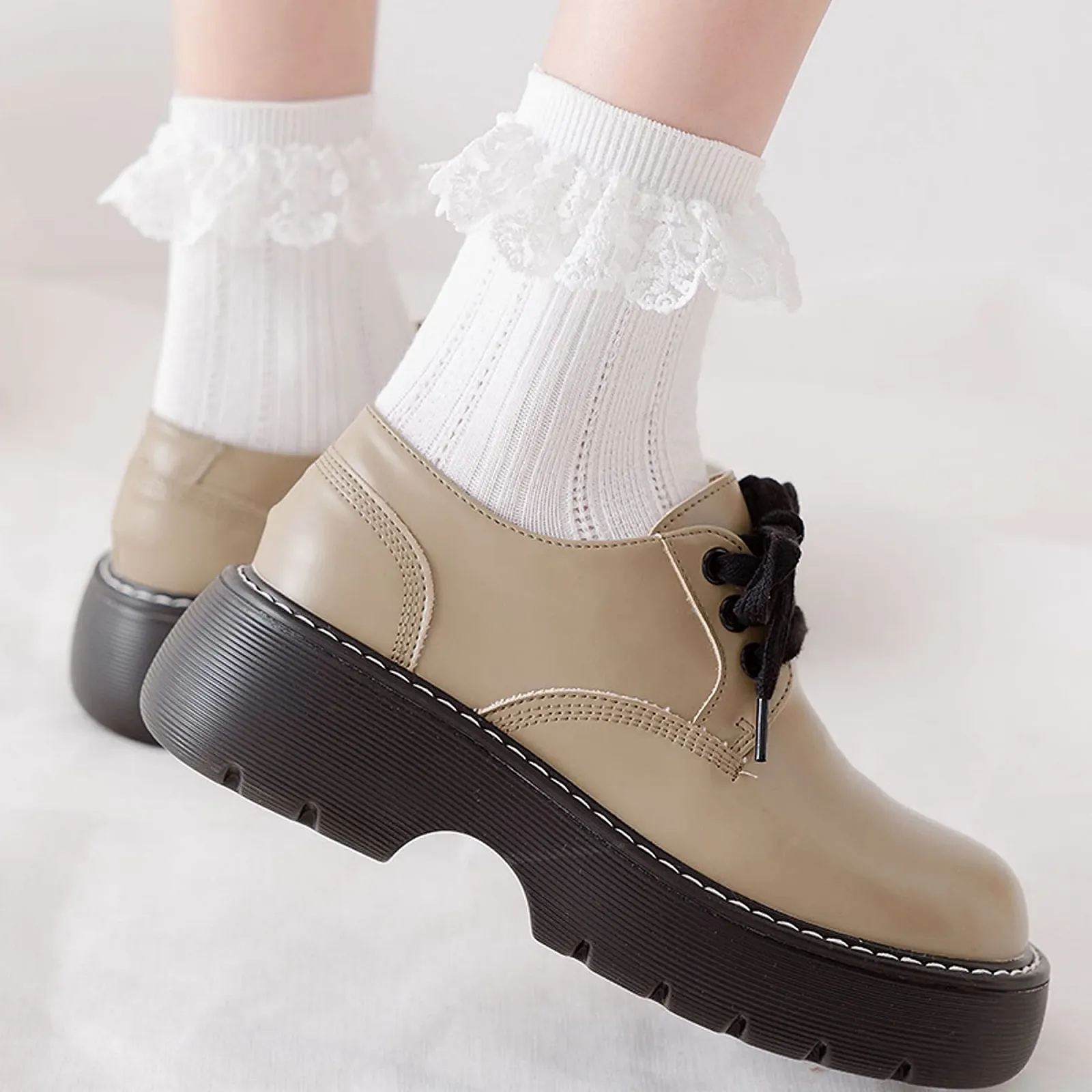 Жіночі шкарпетки з оборками Lolita, розмір 35-39, фото №6