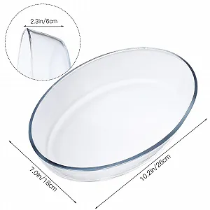 Форма для запекания Toyvian термостойкая стеклянная овальная большой емкости synthetic.ua - Фото 1