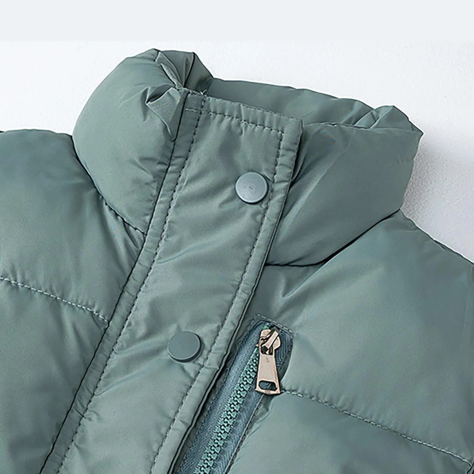 Жилет стьобаний дитячий однотонний, фото №5