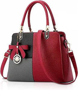 Сумка Nicole & Doris, женская, с ручкой, винно-красная, Retro - Фото 1