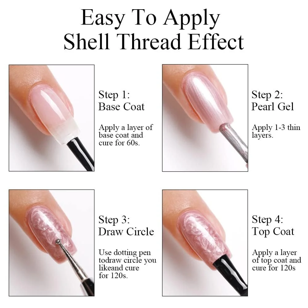 Гель-лак Imtiti Aurora Mermaid Фиолетовый 15 мл Перламутровый для дизайна ногтей своими руками, 1 штука, фото №6