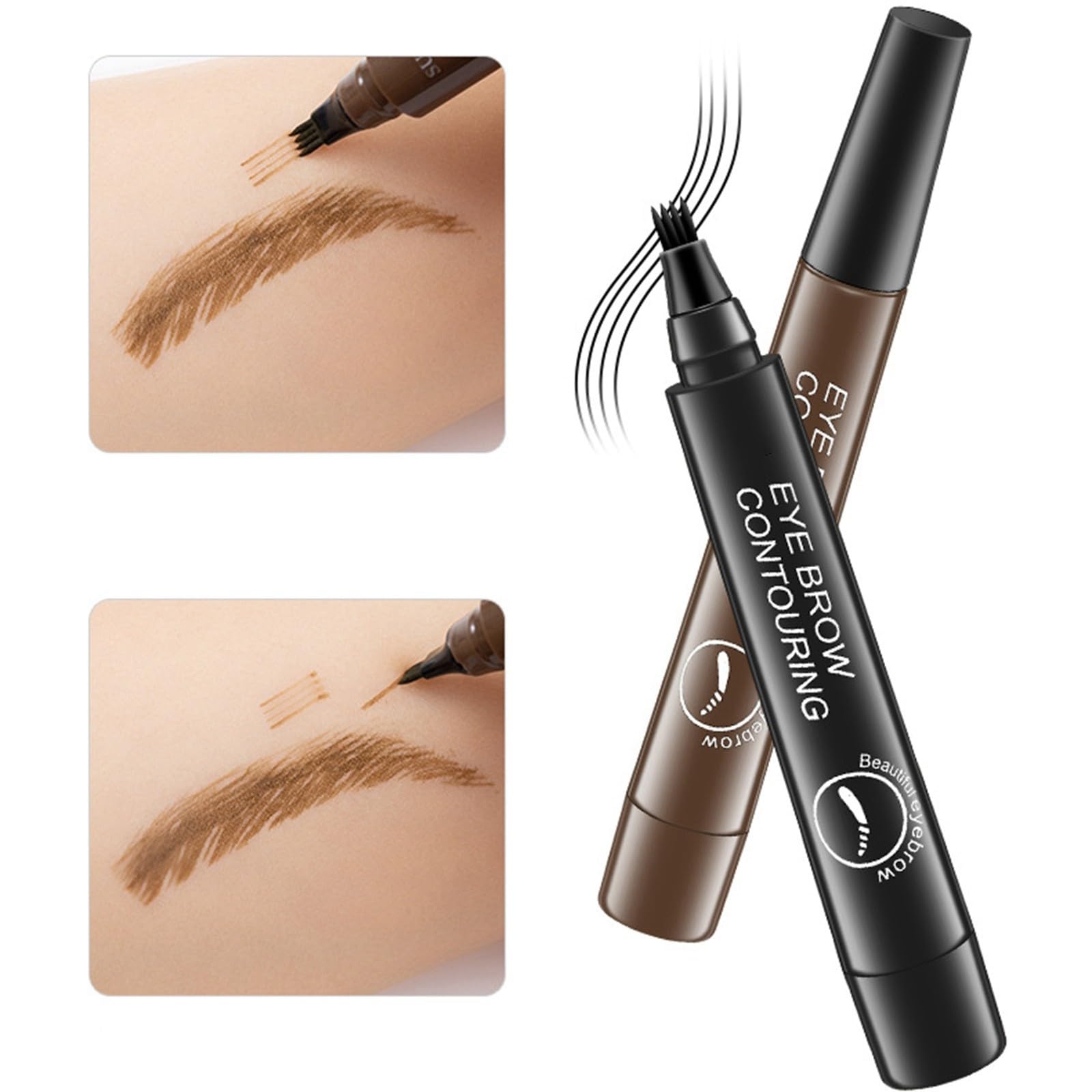 карандаш EYEBROW REAL Four Pointed жидкий 2 мл, фото №3