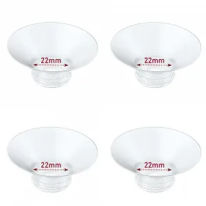 Вкладиші для фланців 22 мм (4 шт.) Momcozy M9/M6/M5/S12 Pro/V1/V2, для Nuliie/Medela/Kissbobo/Lansinoh/eufy/NCVI/Bellababy/Jheppbay/Lulia 24 мм - Фото 1