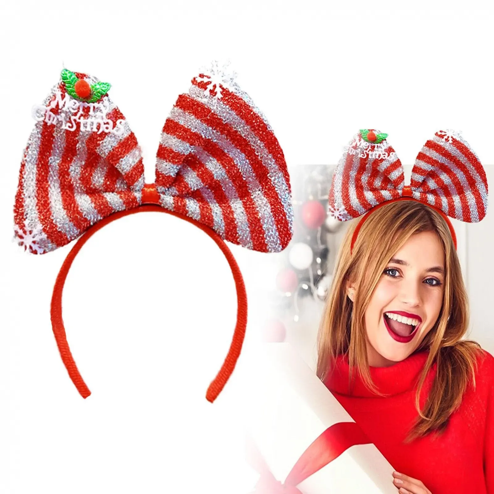 Обруч для волос EONFAVE Рождественский, фото №1