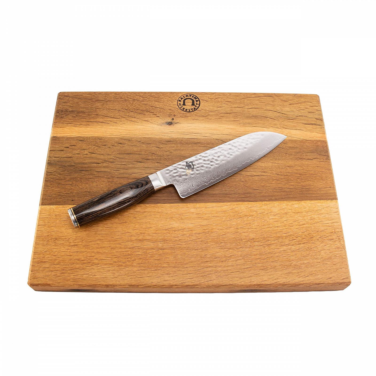 Набір ножів Santoku Kai Shun Premier Tim Mälzer TDM 1702 + Обробна дошка, фото №1