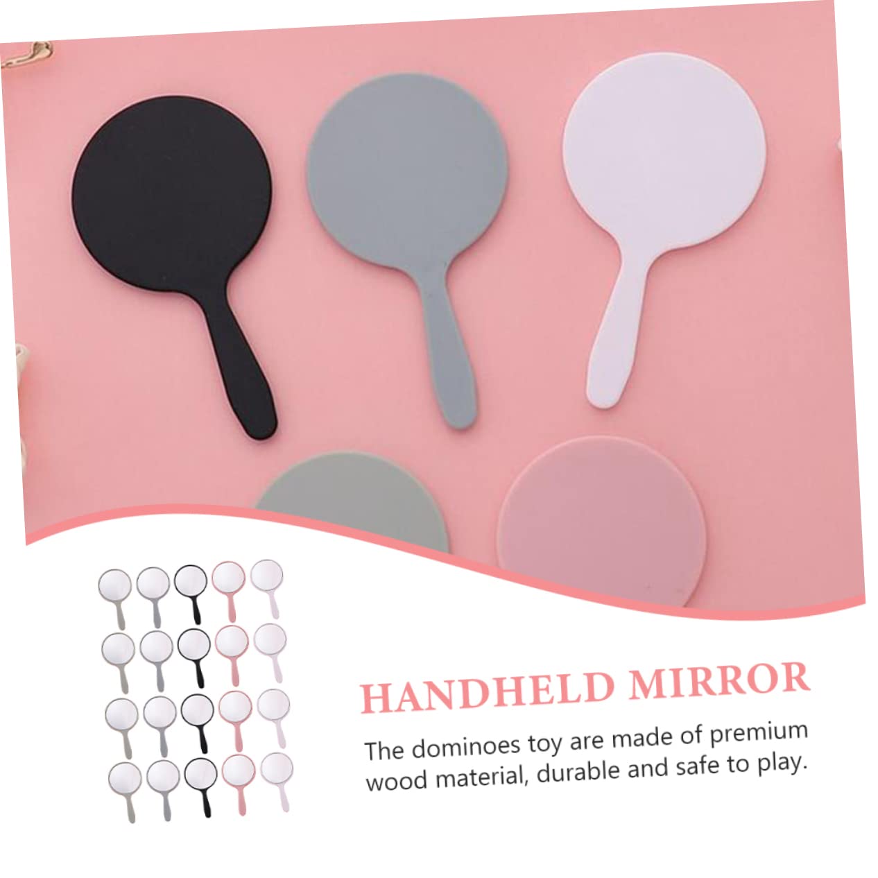 Зеркало Angoily Make-up-Handspiegel Kleiner Spiegel Abs прозрачное, фото №5 Зеркало Angoily Make-up-Handspiegel Kleiner Spiegel Abs прозрачное, фото №5