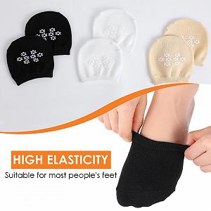 Женские носки с пальцами 6 пар дышащие полуноски нескользящие носки на переднюю часть стопы невидимые полуноски носки для высоких каблуков для девушек и женщин synthetic.ua - Фото 1
