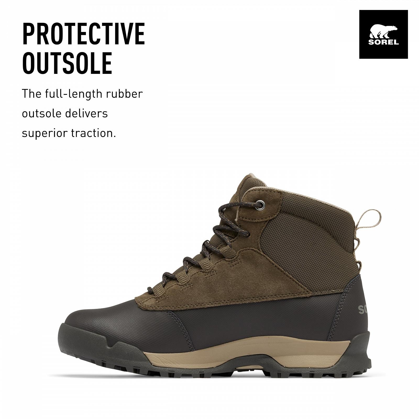 Чоловічі зимові черевики Sorel Buxton Lite Lace Plus Waterproof, фото №3