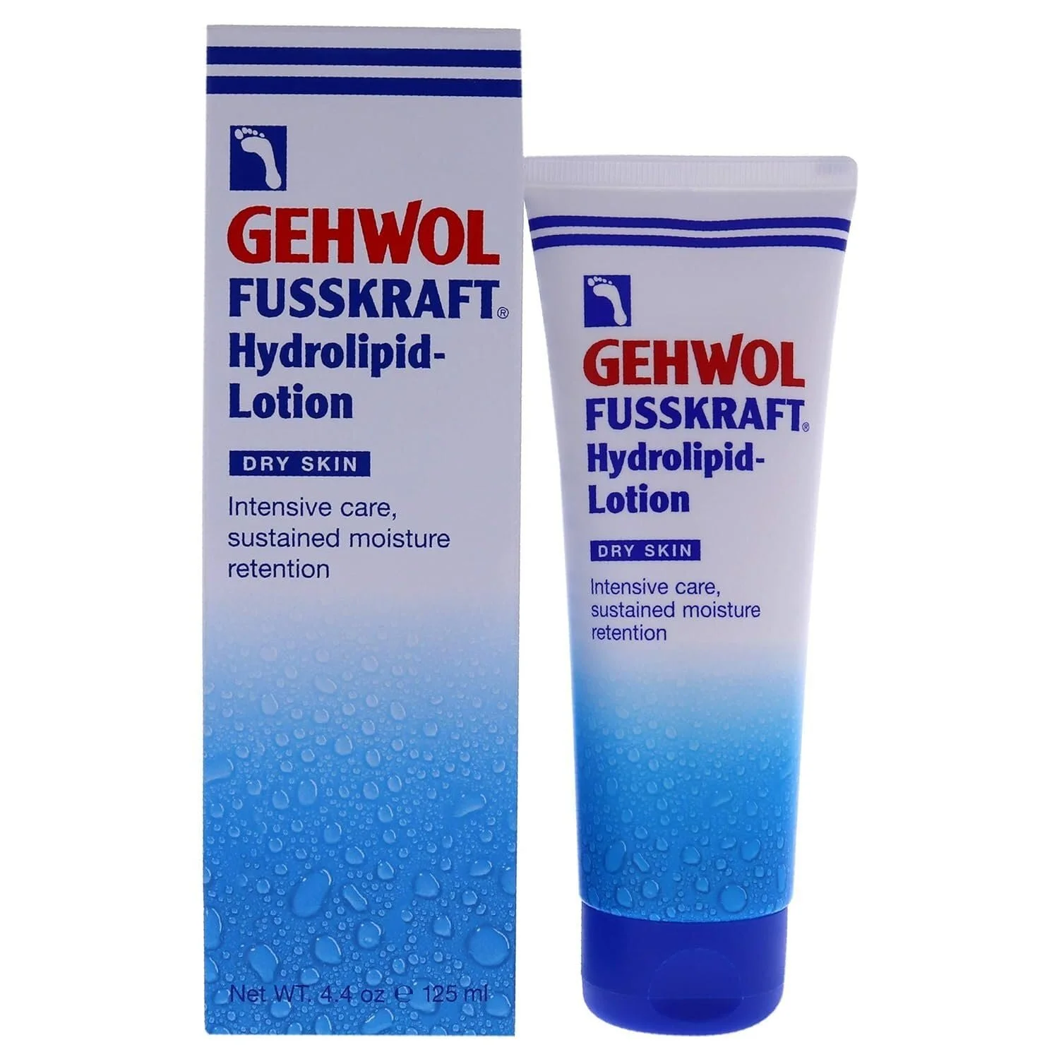 Лосьон Gehwol Fusskraft Hydrolipid с мочевиной для сухой кожи стоп 125 мл, фото №2