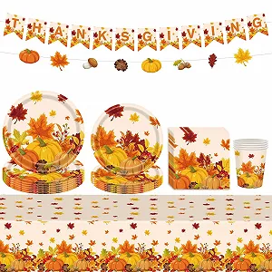 Купити Набір святкового посуду (тарілки, стакани, серветки, скатертина, банер) - Фото 1 Набір святкового посуду (тарілки, стакани, серветки, скатертина, банер) - Фото 1