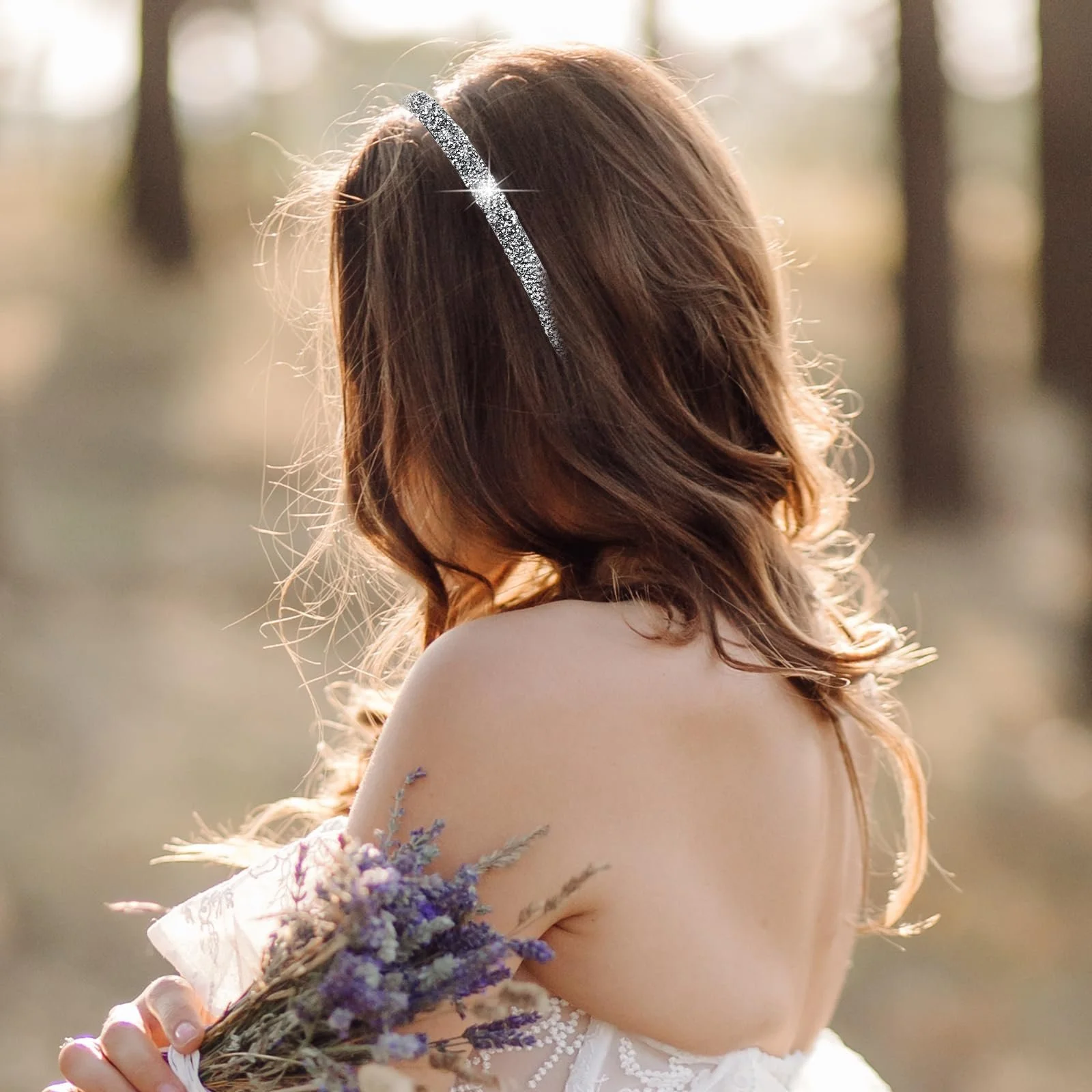 Обруч для волос Стразы для женщин, фото №6
