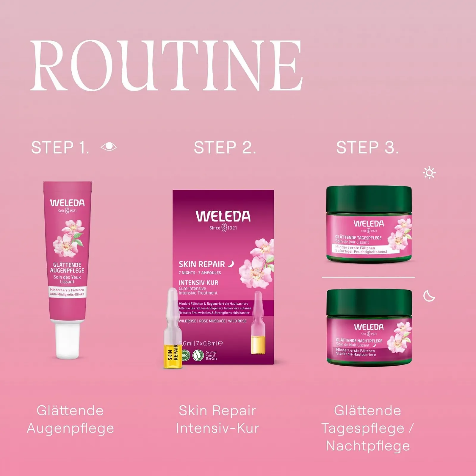 Денний крем WELEDA Wild Rose & White Tea Organic Smoothing Vegan, 40 мл, фото №7 Денний крем WELEDA Wild Rose & White Tea Organic Smoothing Vegan, 40 мл, фото №7