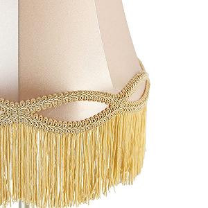 Настільна лампа Qazqa Simplo Classic Antique Granny Shade E27 30 см Золотиста synthetic.ua - Фото 1