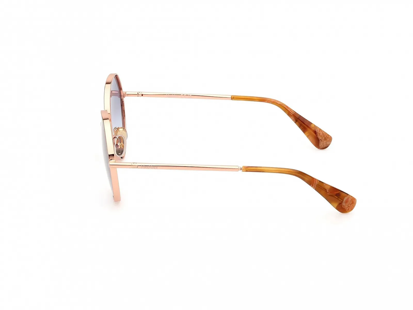 Солнцезащитные очки MaxMara MM0096 shiny pink gold 57/16/135, фото №3