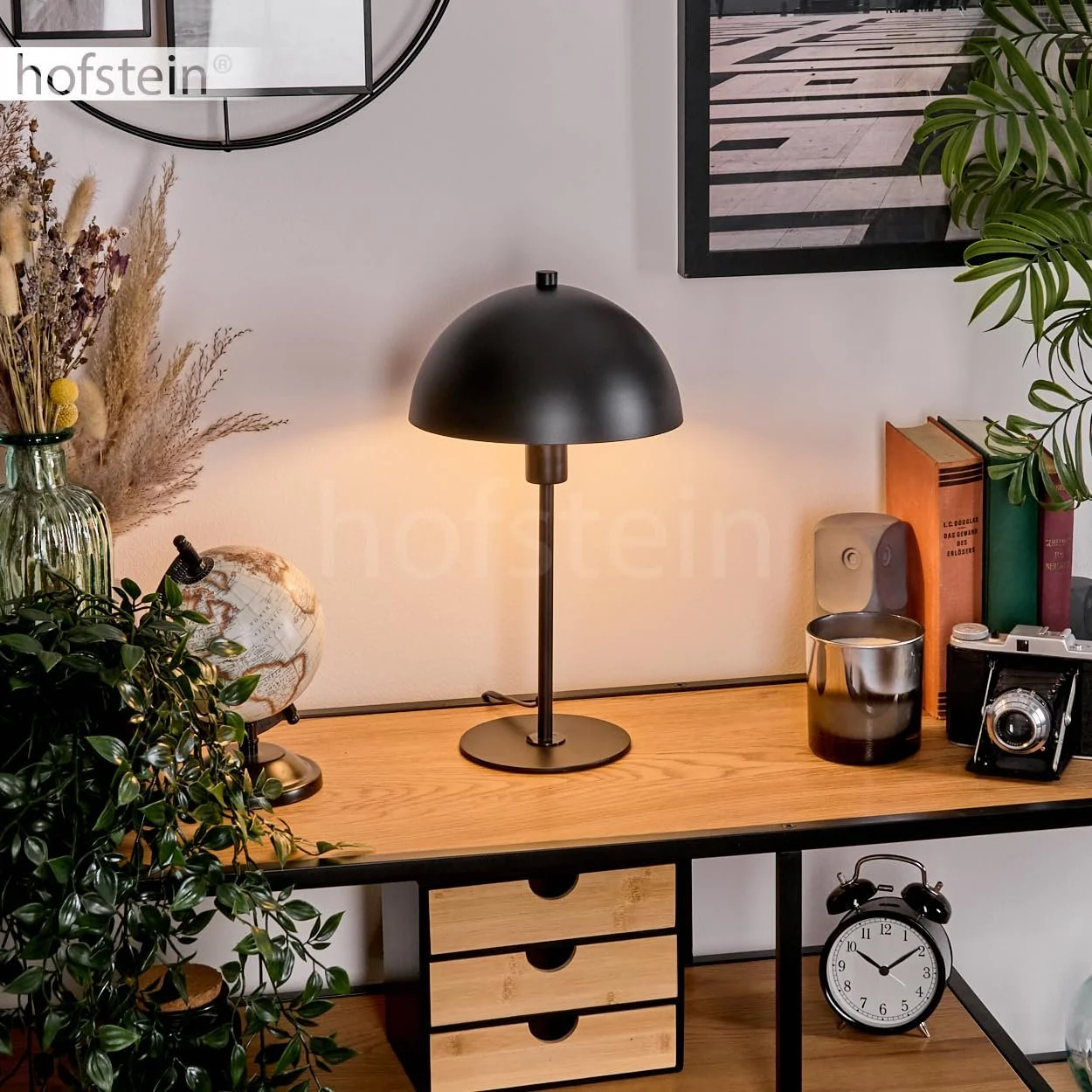 Настільна лампа Sandvig Metal Retro/Vintage 20 см 36 см E14 Чорний, фото №8