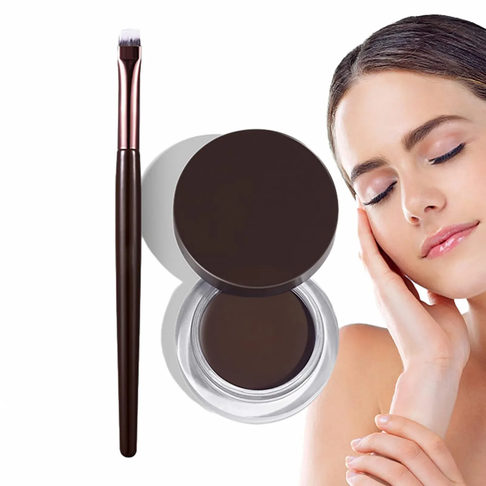 Гелева Підводка для очей, з пензлем, фото №3 Гелева Підводка для очей, з пензлем, фото №3