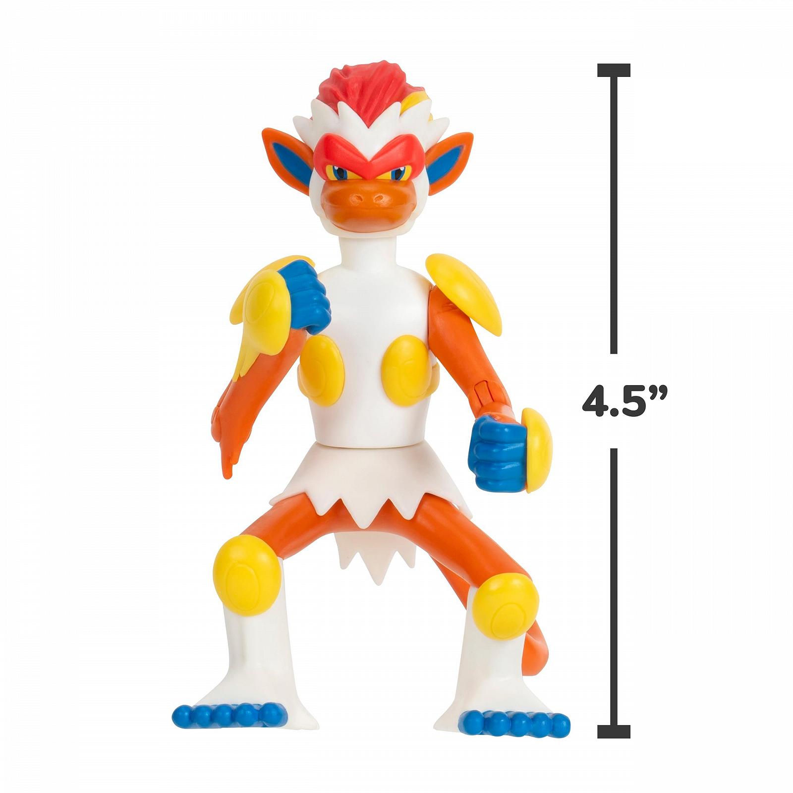 Боевые фигурки Pokemon, набор из 3 штук - Pancham 5,1 см, Lucario 7,6 см, Infernape 11,4 см, фото №3