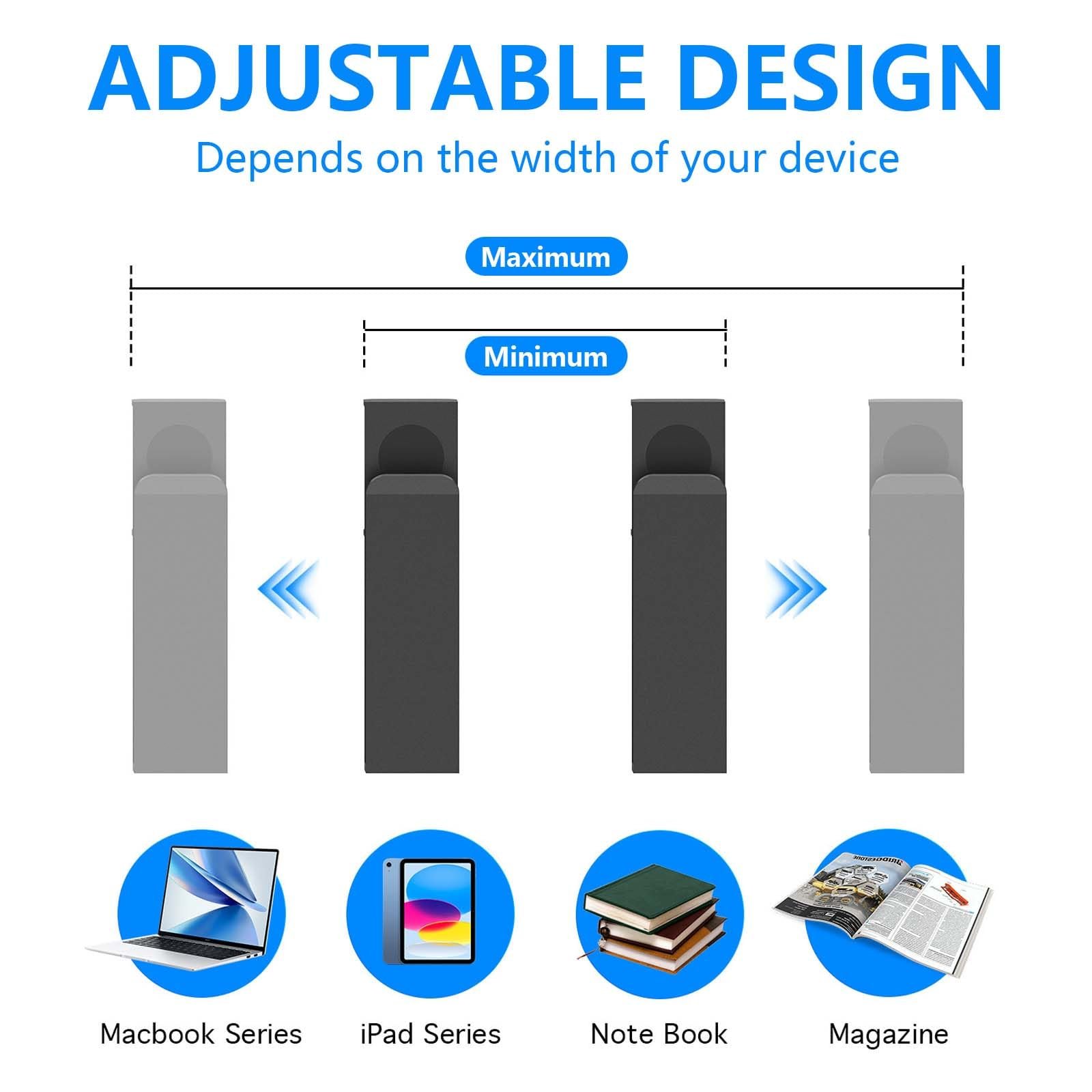 Держатель для ноутбука подвесной (2 шт.) Регулируемый для стола для офиса и дома, фото №3 Держатель для ноутбука подвесной (2 шт.) Регулируемый для стола для офиса и дома, фото №3
