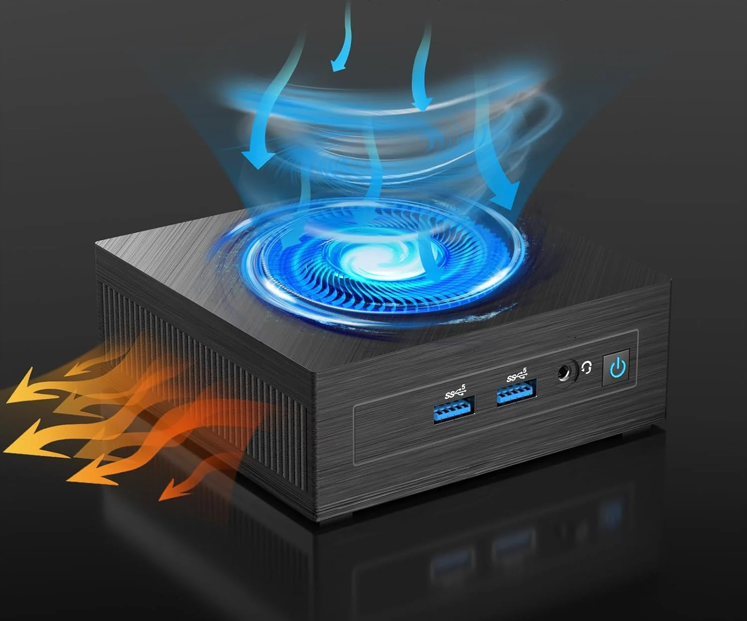 Міні ПК Letsung Golite 11 / Intel Celeron N4020C / RAM 6GB / SSD 128GB / 2 x HDMI / LAN / Wi-Fi 5 / Bluetooth 4.2 / Windows 11 / Чорний, фото №5 Міні ПК Letsung Golite 11 / Intel Celeron N4020C / RAM 6GB / SSD 128GB / 2 x HDMI / LAN / Wi-Fi 5 / Bluetooth 4.2 / Windows 11 / Чорний, фото №5