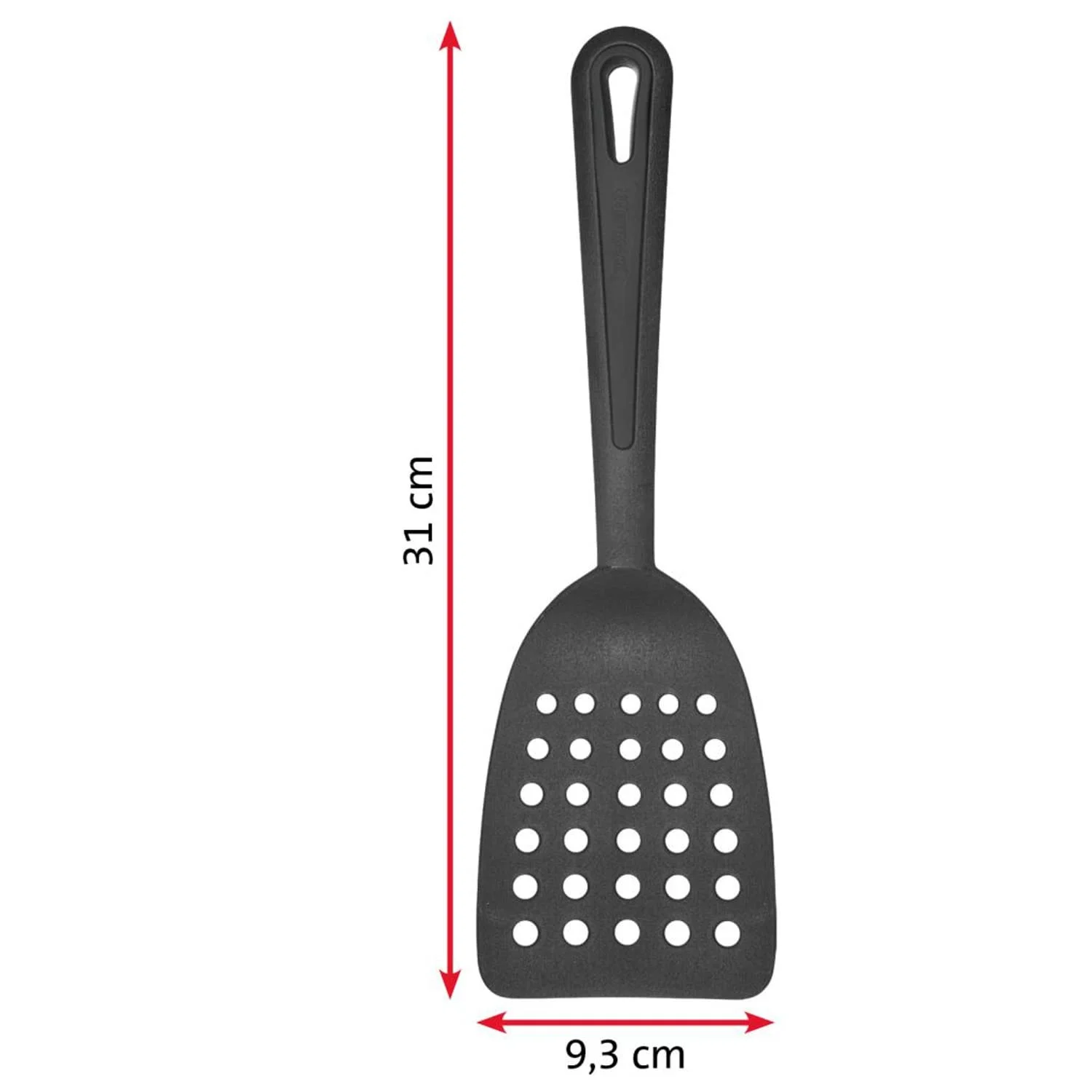 Лопатка Westmark Gentle 28372270 широкая пластик Черная, фото №5