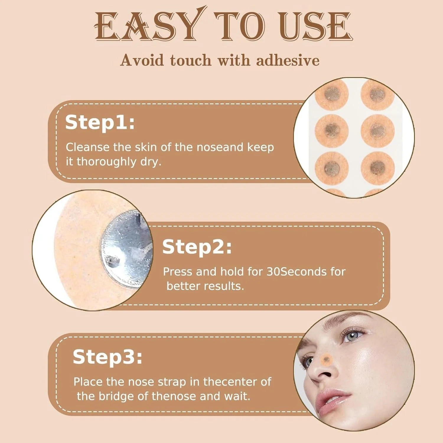 Магнітні носові пластирі від хропіння (стартовий набір на 30 днів), фото №3