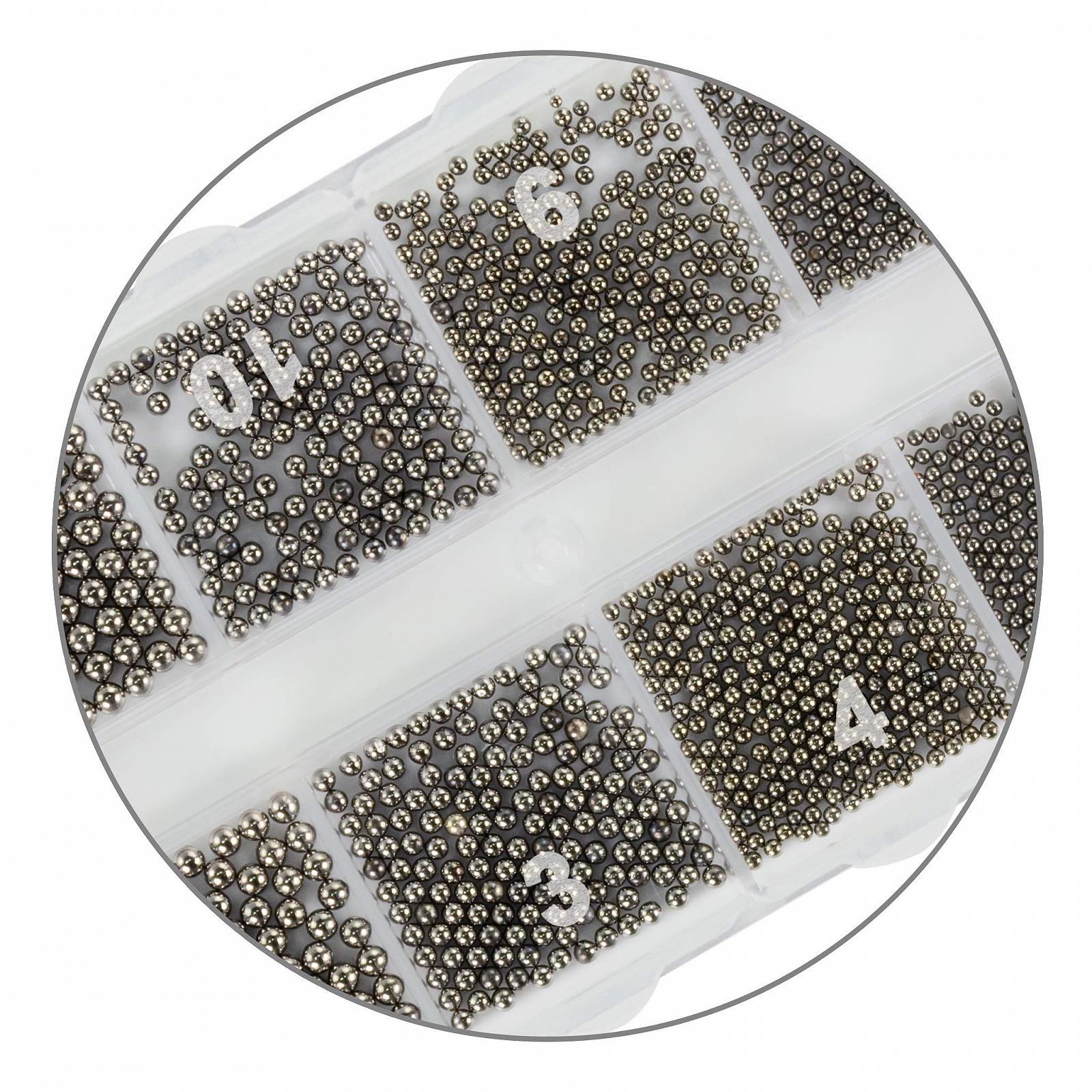Бисер для дизайна ногтей Черный, фото №2