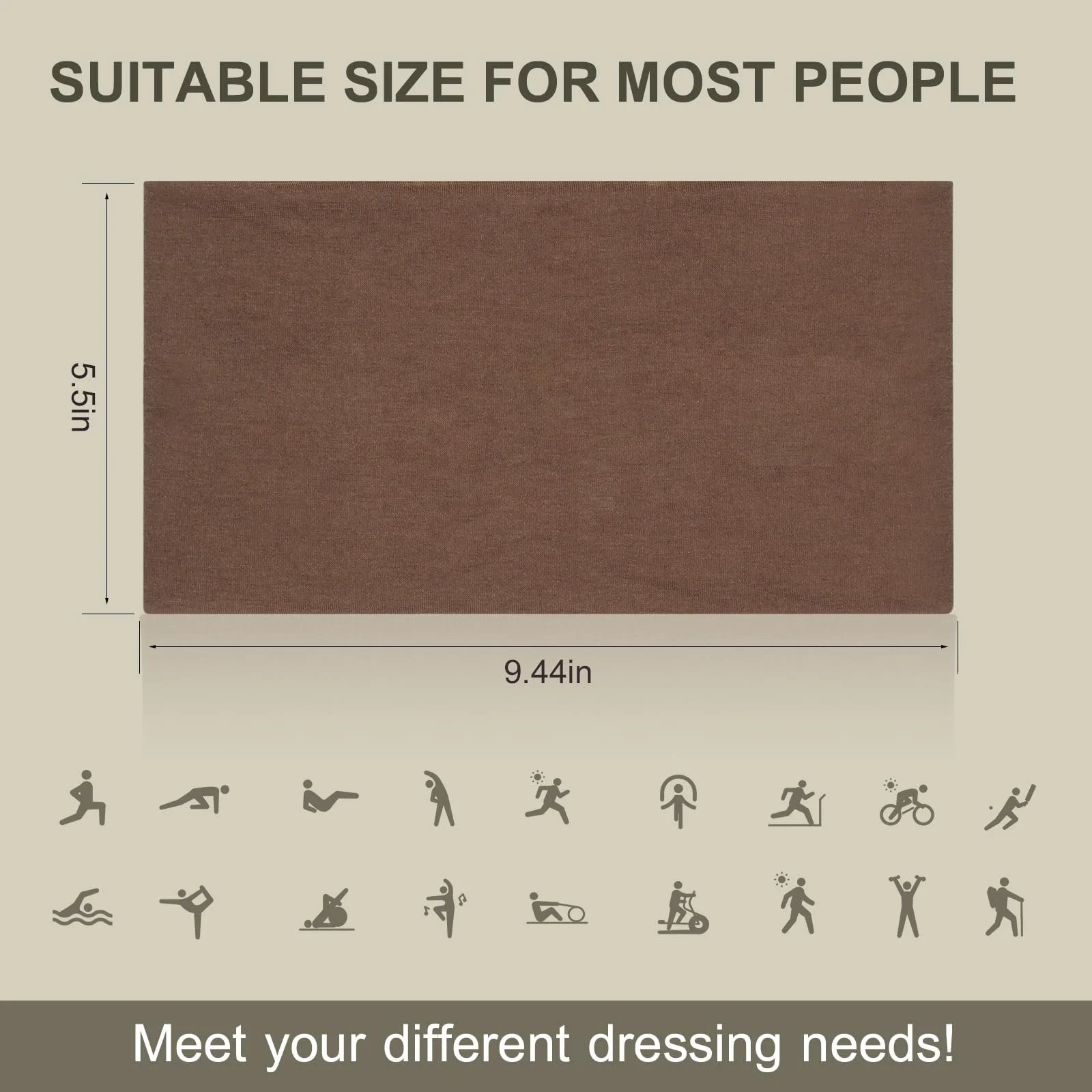 Пов'язки на голову для жінок, широкі, фото №2