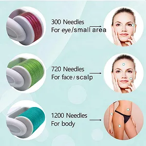 Дермаролер Angel Kiss 4 в 1, набір мікроголкових ролерів, 300 голок 0,5 мм, 720/1200 голок, 1,0 мм synthetic.ua - Фото 1