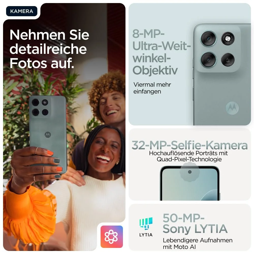 Смартфон Motorola Moto g56 5G 6,72" FHD+ 50МП Moto-AI 8/256ГБ 5100мАг Android 15 Pantone Gray Mist + Захисний чохол, фото №4 Смартфон Motorola Moto g56 5G 6,72" FHD+ 50МП Moto-AI 8/256ГБ 5100мАг Android 15 Pantone Gray Mist + Захисний чохол, фото №4
