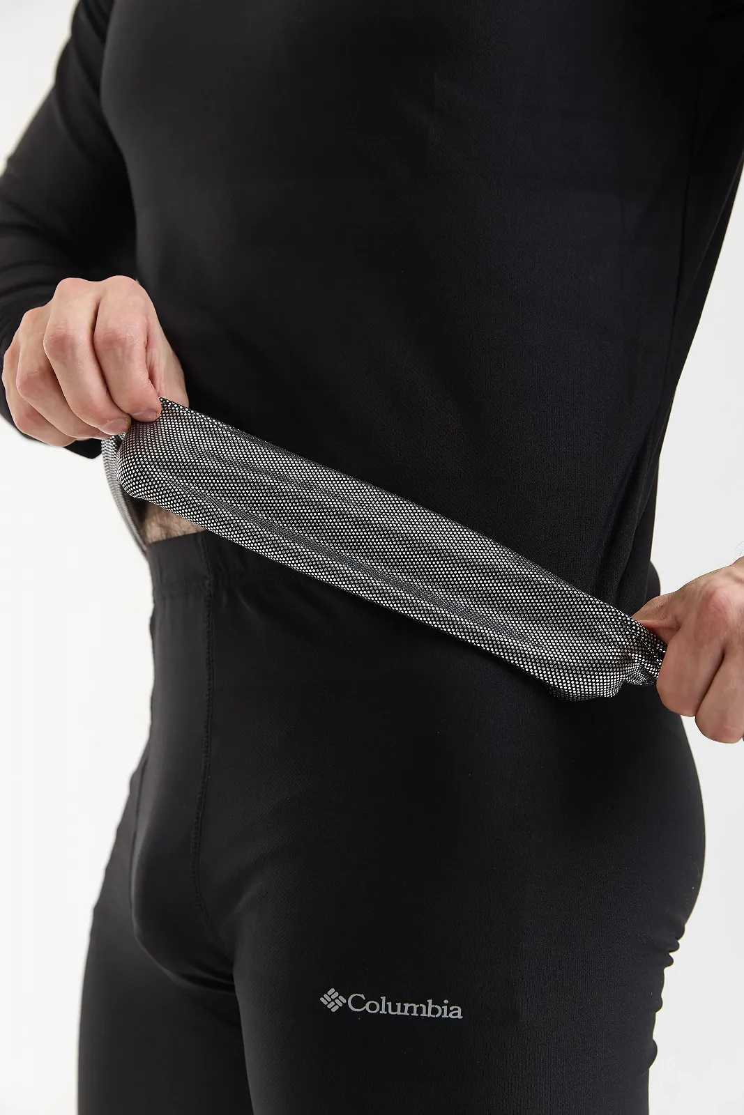 Термобілизна чоловіча Columbia omni-heat чорний комлпект зимовий з технологією збереження тепла Коламбія омні хіт, фото №7