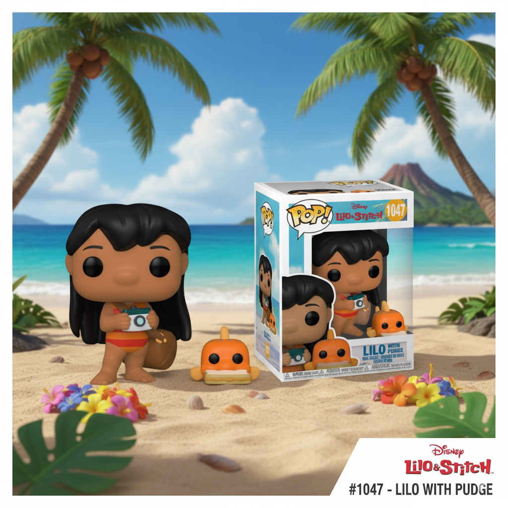 Фигурка Lilo & Stitch Lilo With Pudge Funko Pop 10 см, фото №3
