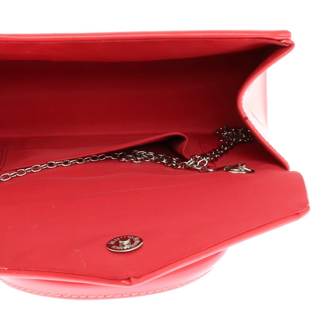 Клатч Girly Handbags лакований, жіночий, маленький жорсткий, фото №3