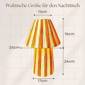 Настільна лампа Morjan Marrakech 40 см рафія бохо цоколь E27 Бежево-помаранчева synthetic.ua - Фото 1