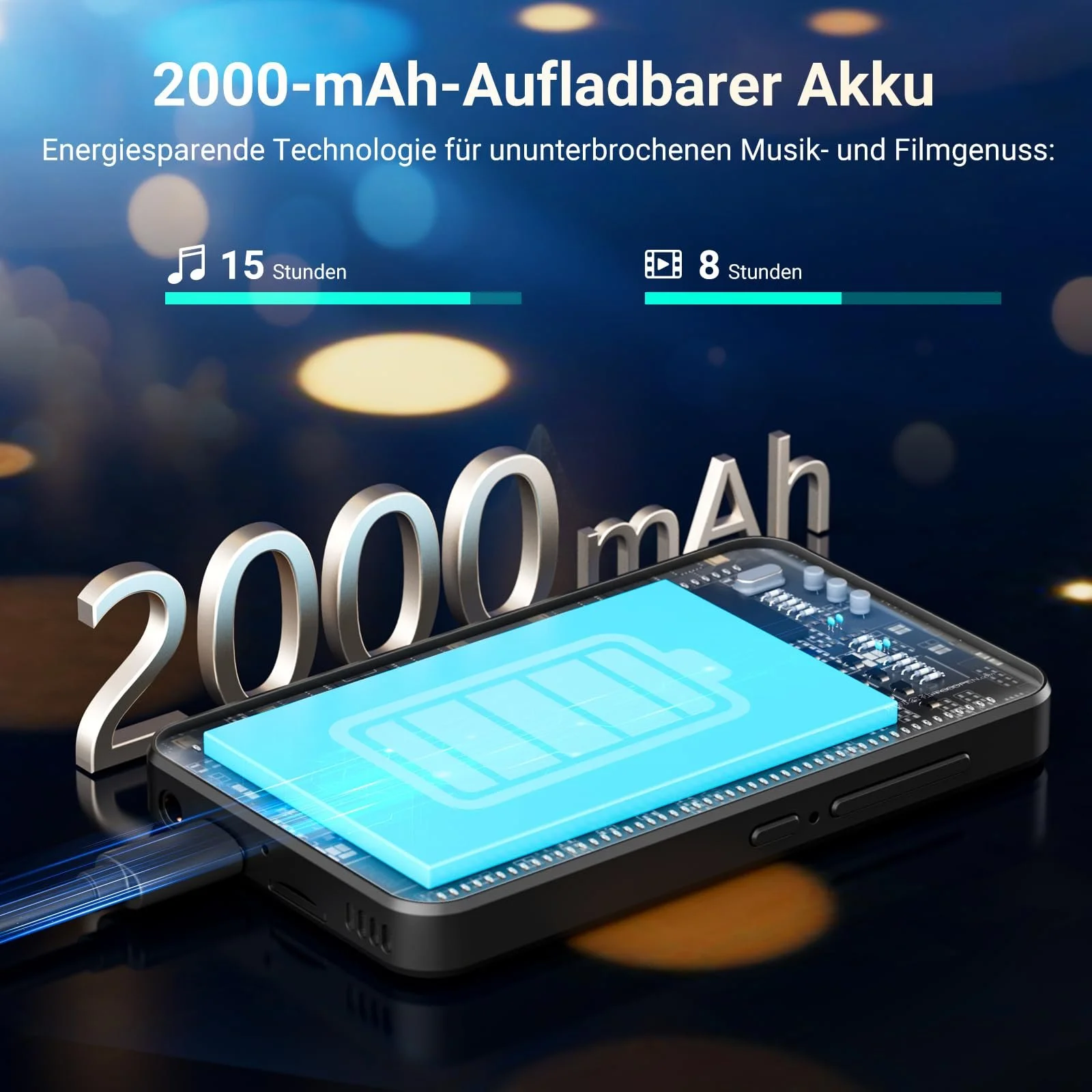 MP3-плеер Brand Series Model 160GB с WiFi Bluetooth, 4.0-дюймовым сенсорным экраном, Android 13, совместимый с Audible, FM-радио, Amazon Music, Deezer, Pandora, Play Store, фото №7