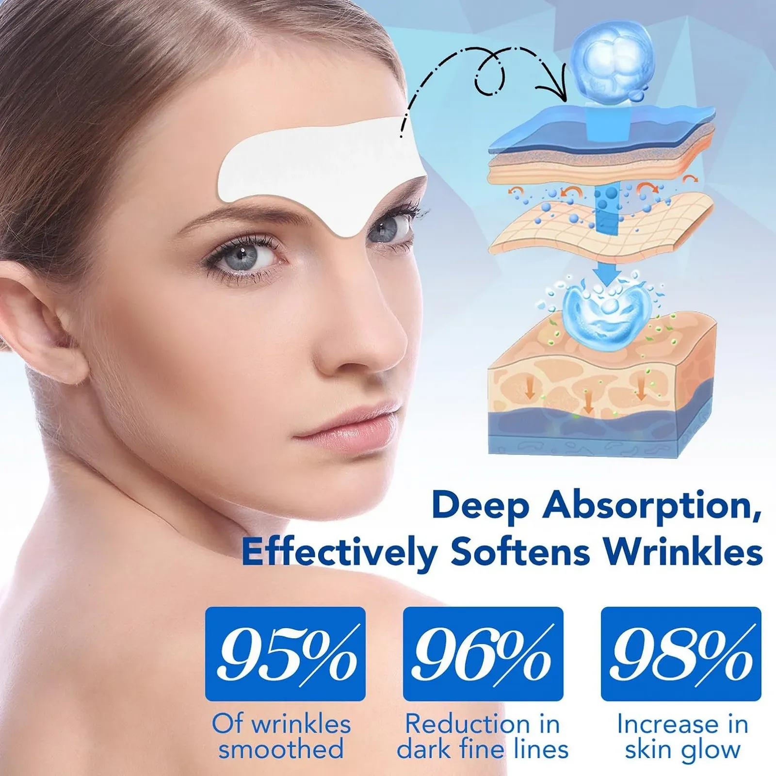 Пластирі Meitrend проти зморшок, антивікові, 16 штук з гіалуроном, фото №4