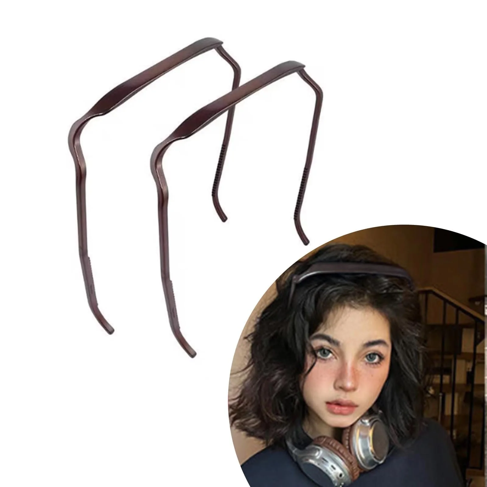 Обруч Квадратний для волосся кучерявого, фото №1