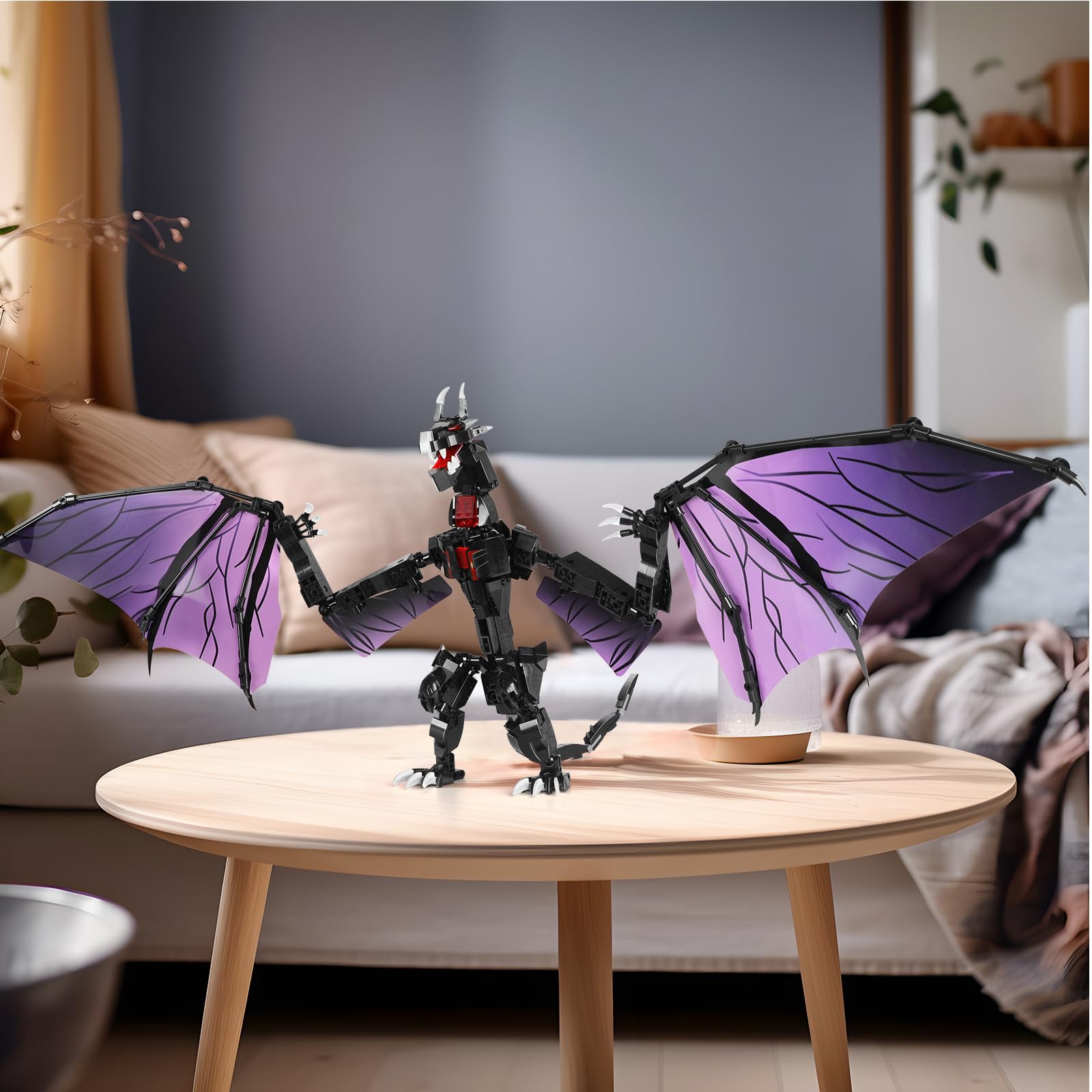 Игрушка IKUPER Technic Dragon для Детей Черный Дракон 589 Штук, фото №4