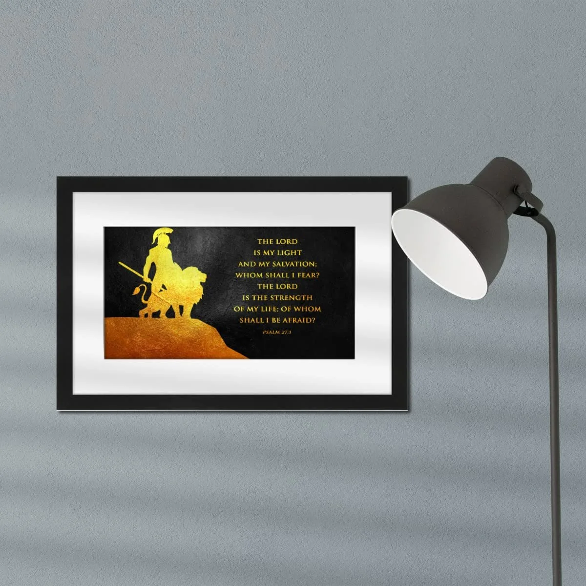 Постер в раме artboxONE ABConcepts Psalm 27:1 Version 2 60 x 40 см Черный, фото №2 Постер в раме artboxONE ABConcepts Psalm 27:1 Version 2 60 x 40 см Черный, фото №2