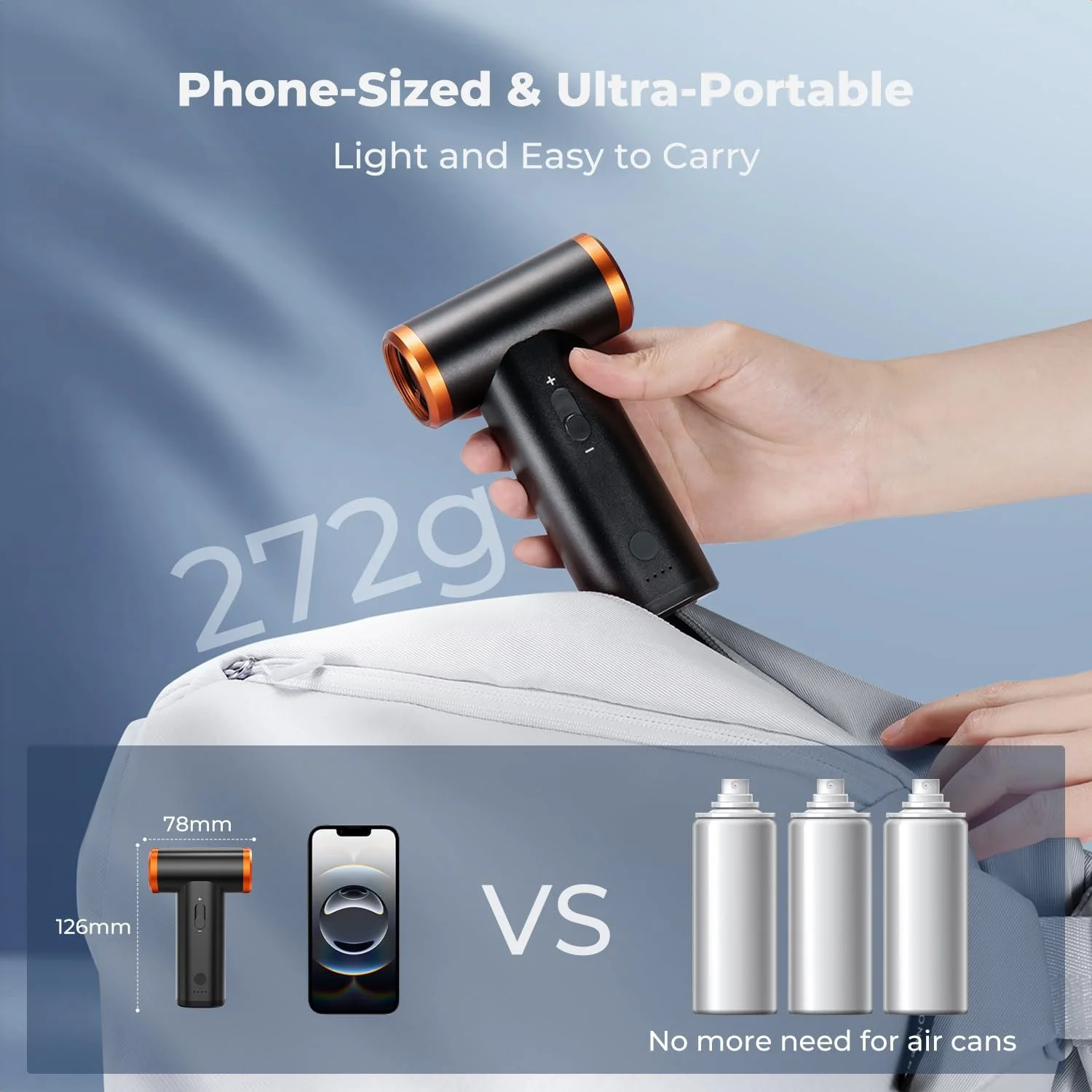 Електрична повітродувка K&F Concept 300 000 об/хв 3 рівні, фото №8