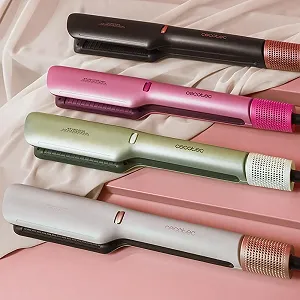 Воздушный выпрямитель Cecotec Air Lisse Cotton Candy 600W ионная технология кератин и аргановое масло BLDC-мотор synthetic.ua - Фото 1